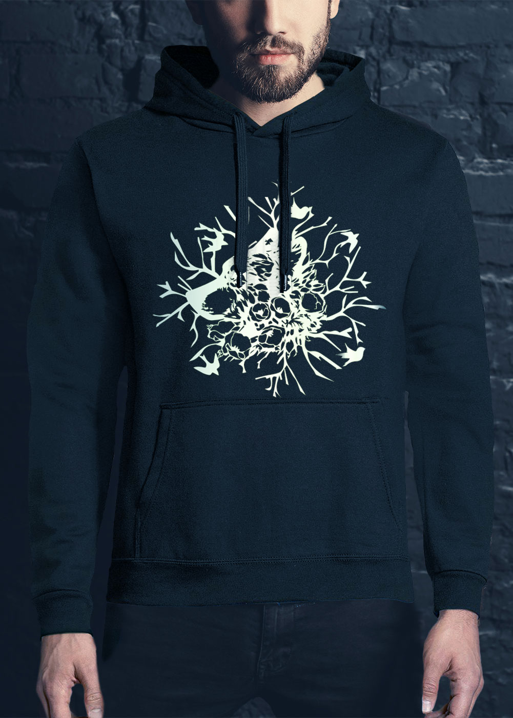 Wolf in the wild Hoodie